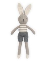 Jollein 037-001-65366 Stofftier Kuscheltier Hase Kaninchen Junge Joey gra – Bild 6