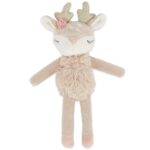 Bieco Kuscheltier Reh Ella mit Rassel | Baby Kuscheltier ab 0 Monate Stofftier Baby Plüschtientier