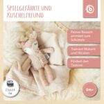 Bieco Kuscheltier Reh Ella mit Rassel | Baby Kuscheltier ab 0 Monate Stofftier Baby Plüschtientier – Bild 7